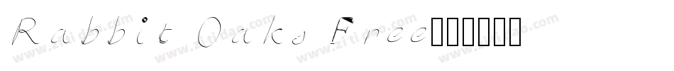 Rabbit Oaks Free字体转换